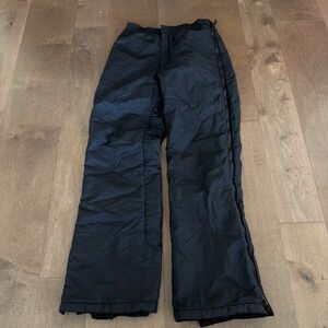Obermeyer Insulated Ski Pants Mens Small Black Nylon Used